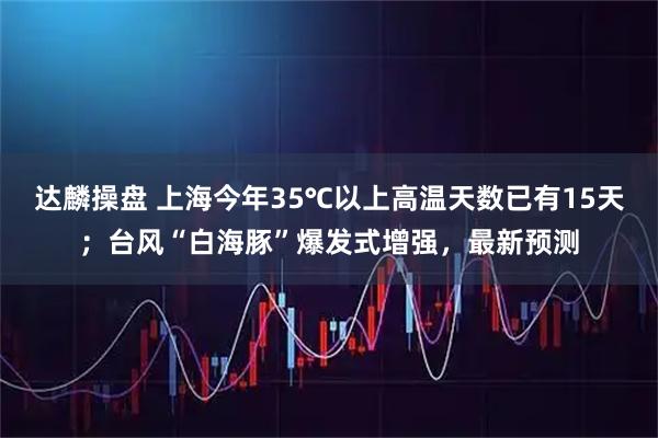 达麟操盘 上海今年35℃以上高温天数已有15天；台风“白海豚”爆发式增强，最新预测